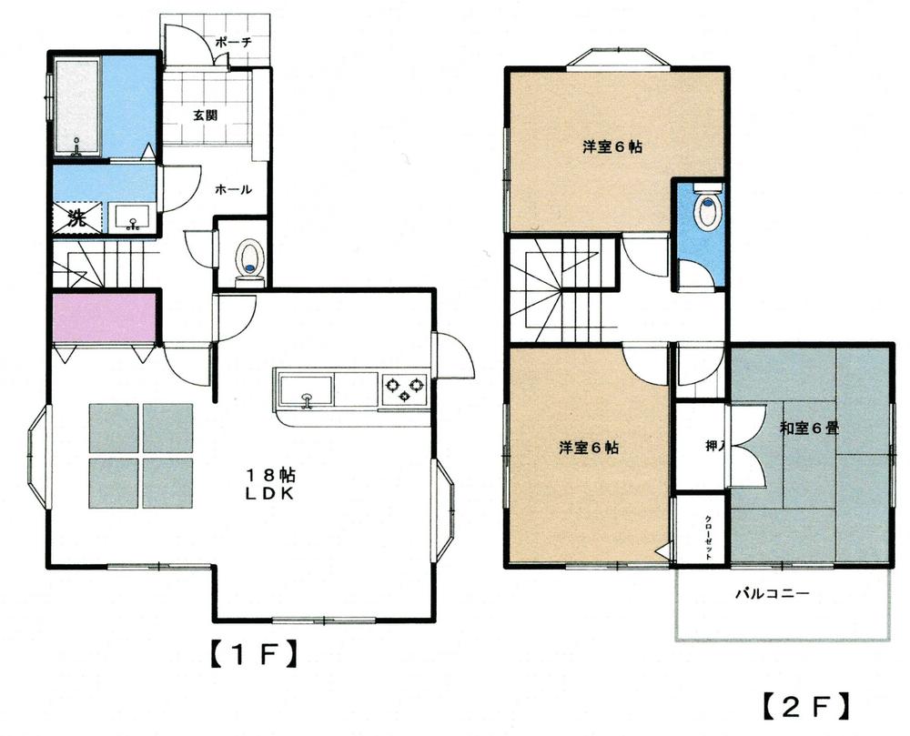 Floor plan. 15.8 million yen, 3LDK, Land area 119.05 sq m , Building area 86 sq m