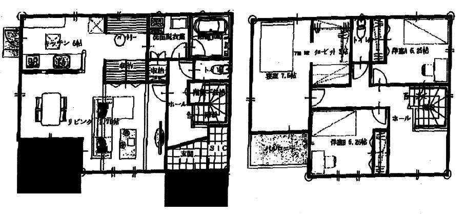 Floor plan. 32,500,000 yen, 3LDK, Land area 175.21 sq m , Building area 107.23 sq m