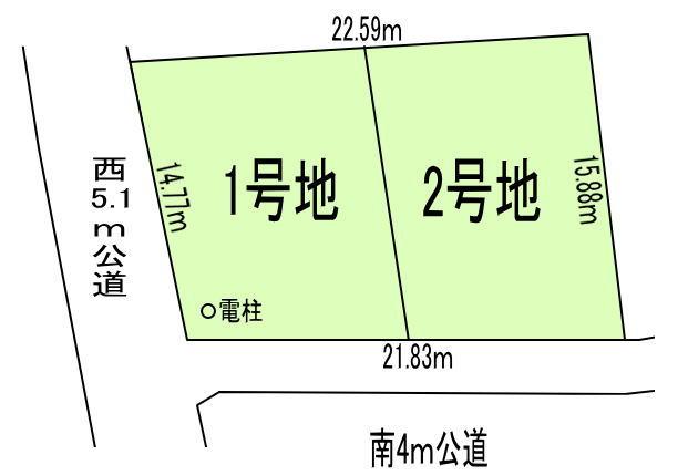 Compartment figure. Land price 12.5 million yen, Land area 170.42 sq m