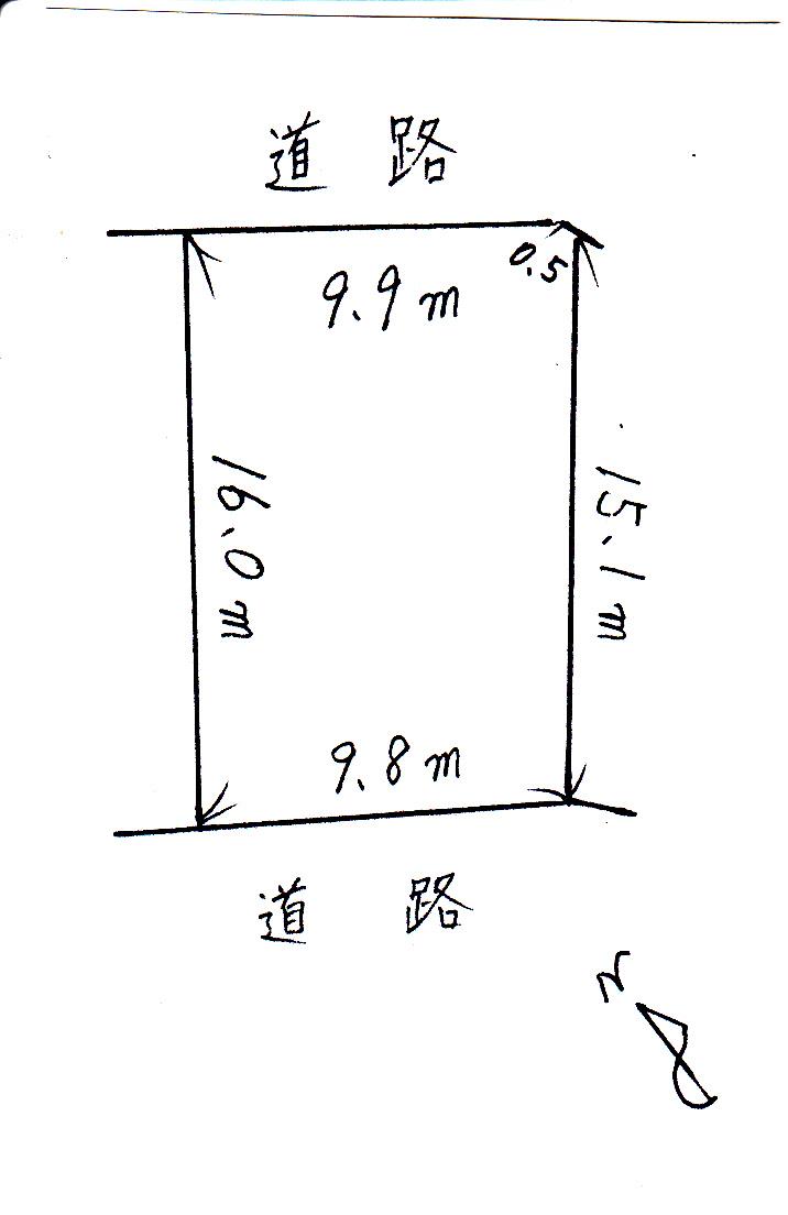 Compartment figure. Land price 11.9 million yen, Land area 157 sq m