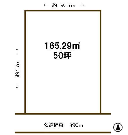Compartment figure. Land price 15 million yen, Land area 165.29 sq m