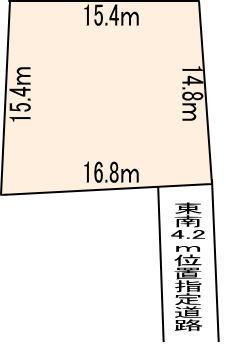 Compartment figure. Land price 33 million yen, Land area 244.27 sq m