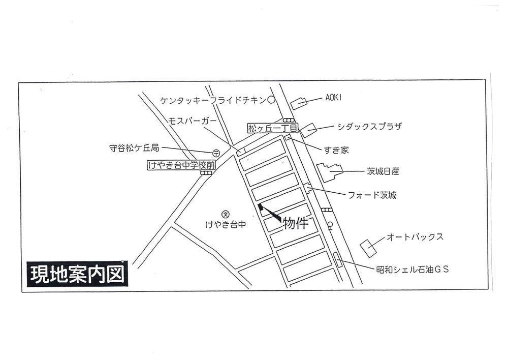Local guide map. Navigation: Coming Do in Moriya Keyakidai 5-7-9! 
