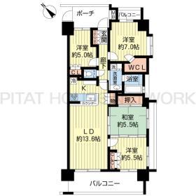 Floor plan. 4LDK, Price 19,800,000 yen, Occupied area 84.77 sq m , Balcony area 15.04 sq m