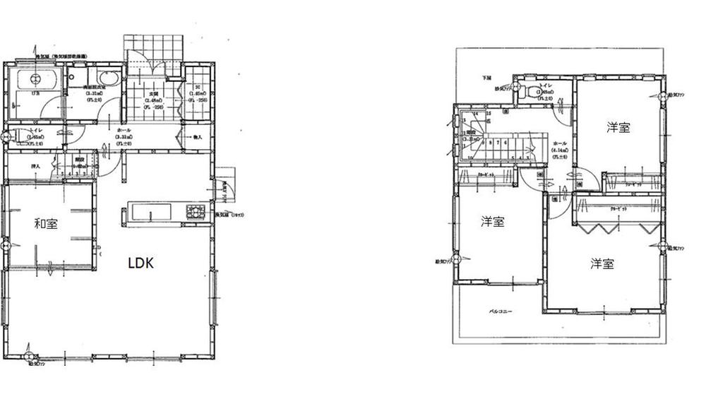 Floor plan. 27,900,000 yen, 4LDK, Land area 165.35 sq m , Building area 99.36 sq m
