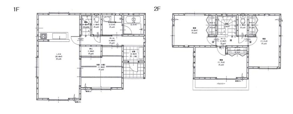 Floor plan. 21.9 million yen, 4LDK, Land area 204.1 sq m , Building area 99.36 sq m