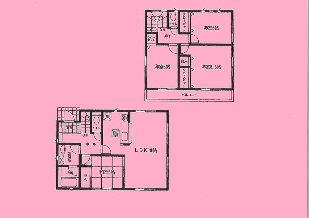 Floor plan. 24,800,000 yen, 4LDK, Land area 172.99 sq m , Building area 99.63 sq m