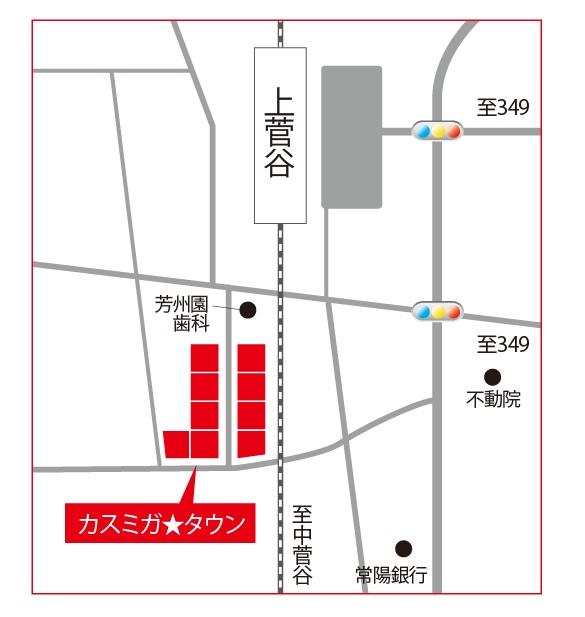 Local guide map. Kamisuga ☆ Town local guide map