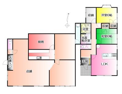 Floor plan. 39 million yen, 5LDKK + S (storeroom), Land area 872.68 sq m , Building area 195.37 sq m floor plan: 910 module