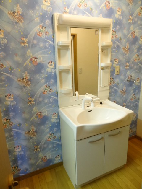 Washroom. Cute washroom of Disney pattern