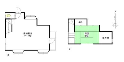 Floor plan. 2.7 million yen, 1LDK + S (storeroom), Land area 90.59 sq m , Building area 54.65 sq m