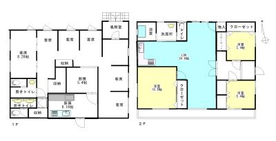 Floor plan. 18.9 million yen, 3LDK, Land area 528.98 sq m , Building area 229.5 sq m