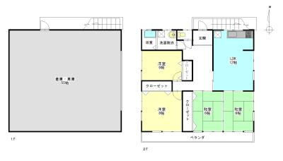Floor plan. 10.6 million yen, 4LDK, Land area 168.99 sq m , Building area 185.04 sq m