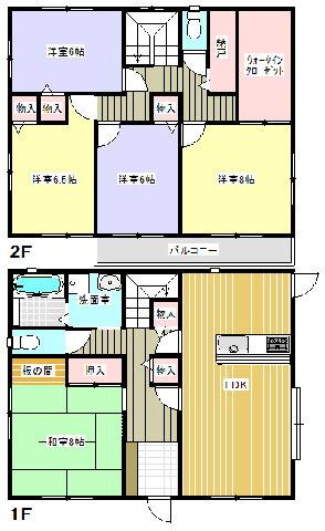 Floor plan. 22.5 million yen, 5LDK, Land area 316.08 sq m , Building area 126.13 sq m