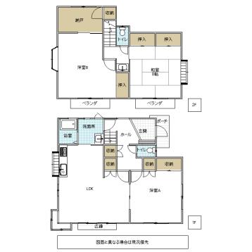 Floor plan. 10.8 million yen, 3LDK, Land area 248.37 sq m , Building area 128.25 sq m