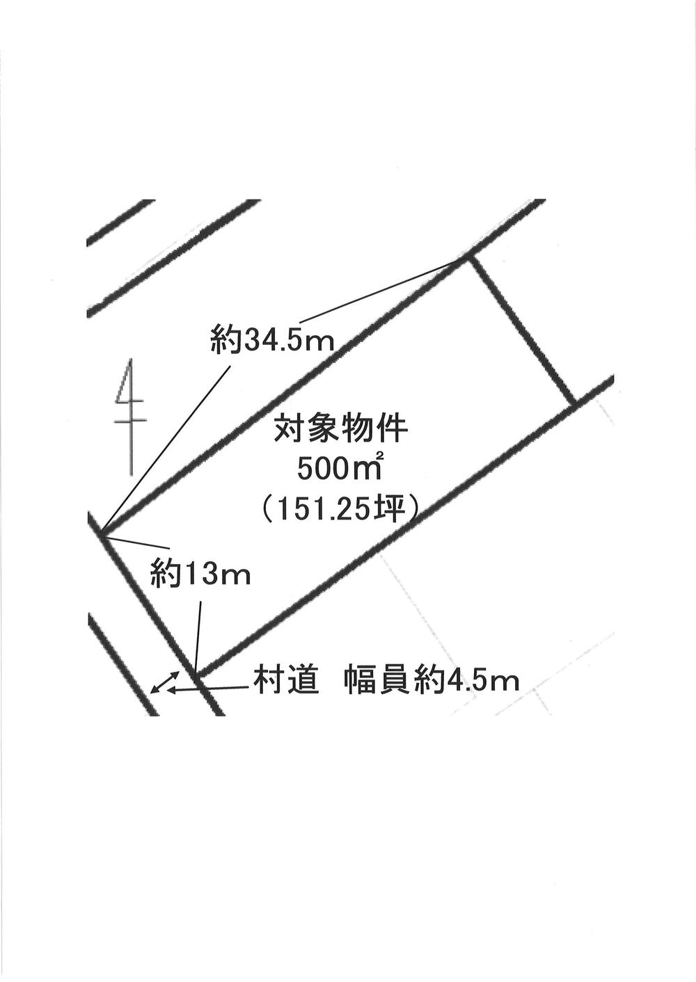 Compartment figure. Land price 14.3 million yen, Land area 500 sq m