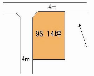 Compartment figure. Land price 14 million yen, Land area 324.43 sq m