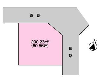 Compartment figure. Land price 6.3 million yen, Land area 200.23 sq m