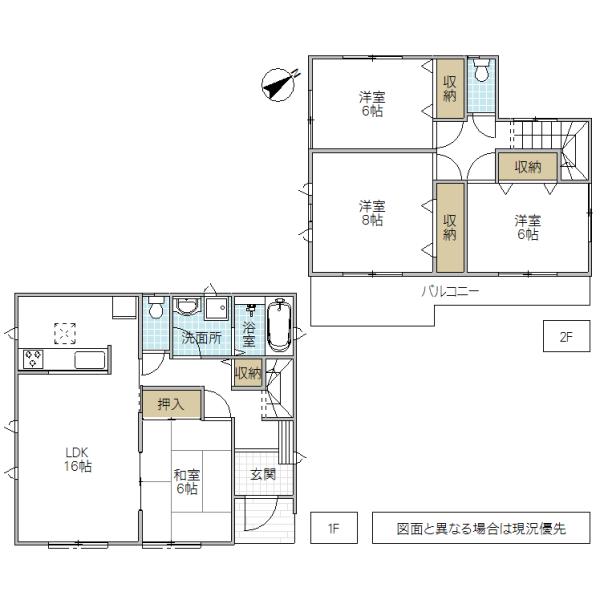 Floor plan. 23.8 million yen, 4LDK, Land area 243.86 sq m , Building area 104.33 sq m