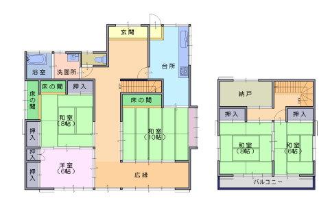 Floor plan. 15.5 million yen, 5DK + S (storeroom), Land area 291.68 sq m , Building area 151.12 sq m