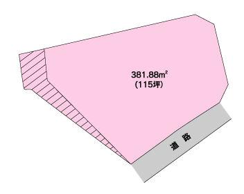 Compartment figure. Land price 9 million yen, Land area 381.88 sq m