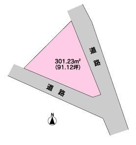 Compartment figure. Land price 9 million yen, Land area 301.23 sq m