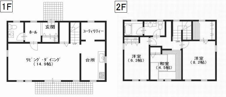 Floor plan. 14.8 million yen, 3LDK + 2S (storeroom), Land area 274.21 sq m , Building area 107.57 sq m