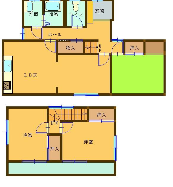 Floor plan. 17.8 million yen, 3LDK, Land area 190 sq m , Building area 80.01 sq m currently is under renovation. Floor plans are subject to change. 