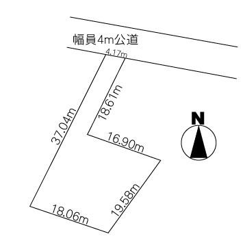 Compartment figure. Land price 14 million yen, Land area 444.59 sq m