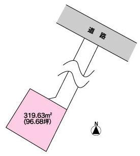 Compartment figure. Land price 7.74 million yen, Land area 319.63 sq m