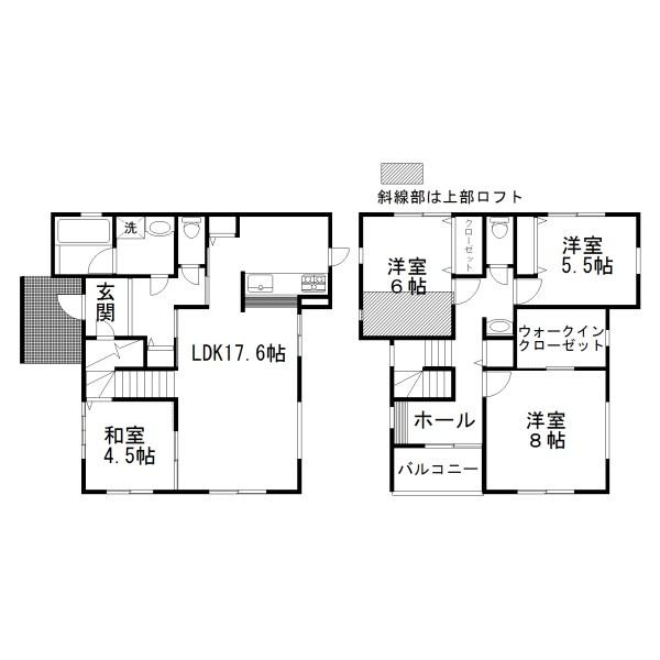 Floor plan. 26,800,000 yen, 4LDK, Land area 230.55 sq m , Building area 110.55 sq m