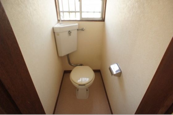 Toilet. With window