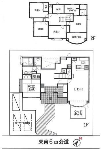 Floor plan. 28.5 million yen, 5LDK, Land area 304.01 sq m , Building area 173.02 sq m