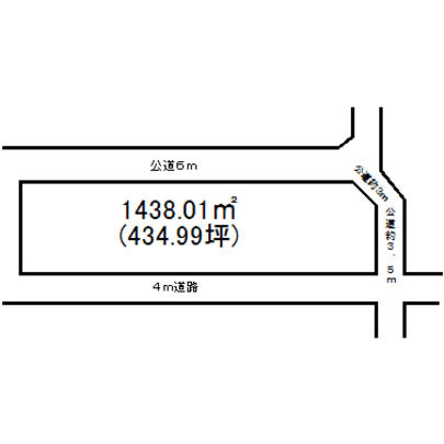 Compartment figure. Land price 30 million yen, Land area 1438.01 sq m