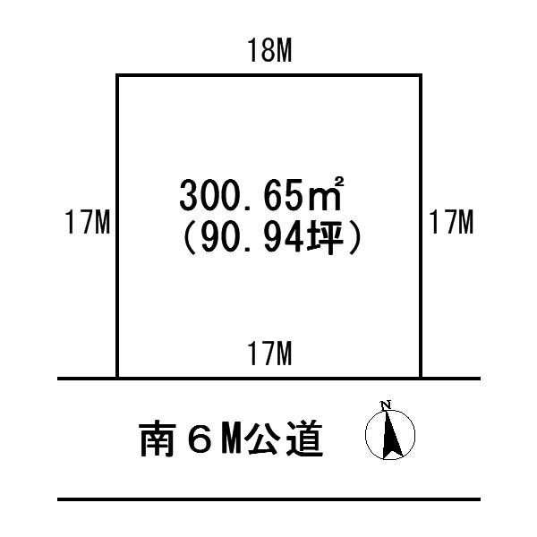 Compartment figure. Land price 11 million yen, Land area 300.65 sq m