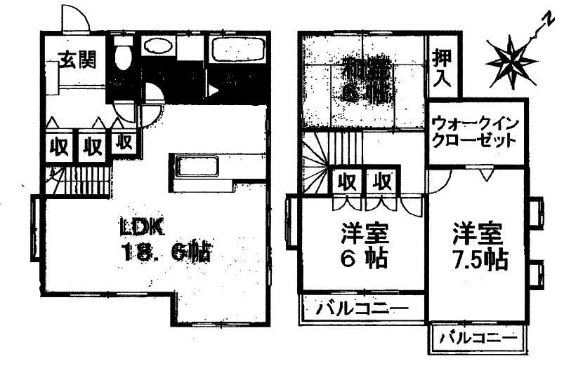 Floor plan. 11.3 million yen, 3LDK, Land area 140.25 sq m , Building area 94.39 sq m