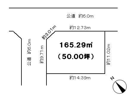 Compartment figure. Land price 10 million yen, Land area 165.29 sq m