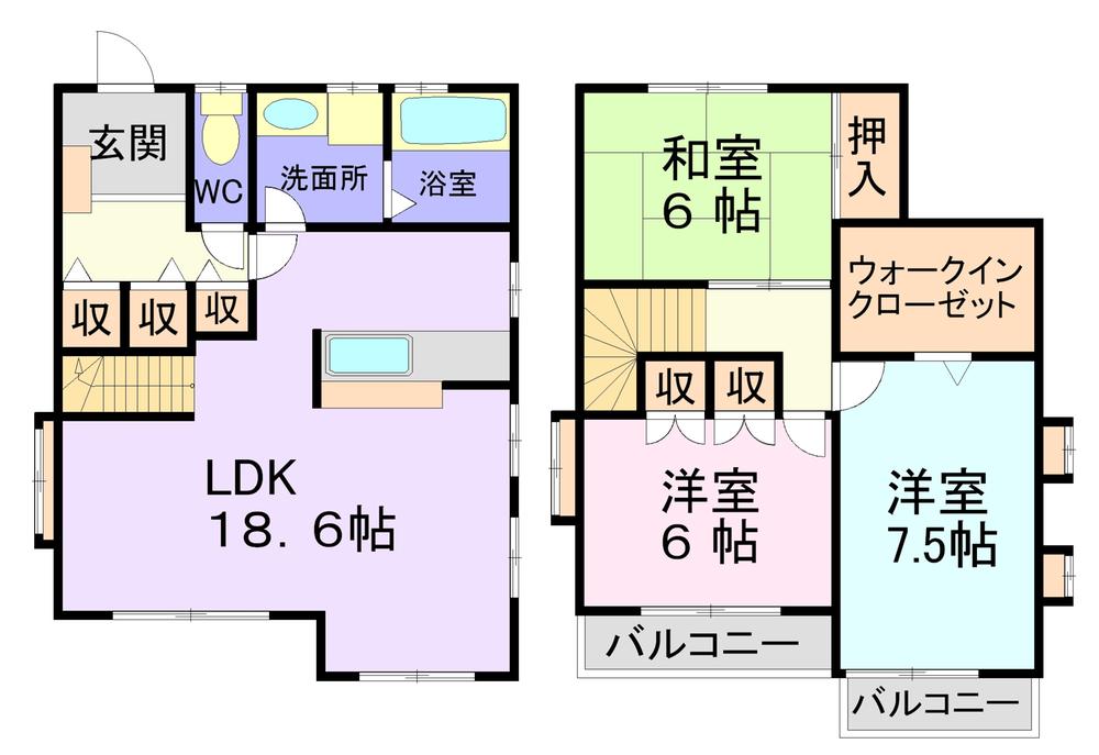 Floor plan. 10.8 million yen, 3LDK + S (storeroom), Land area 140.25 sq m , Building area 94.39 sq m