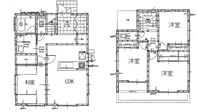 Floor plan. 21,800,000 yen, 4LDK, Land area 213.22 sq m , Building area 92.74 sq m