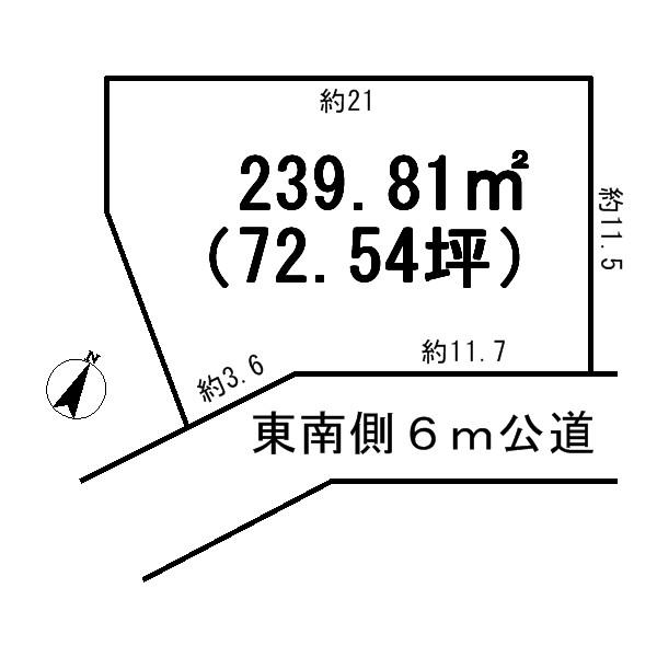 Compartment figure. Land price 8.33 million yen, Land area 239.81 sq m