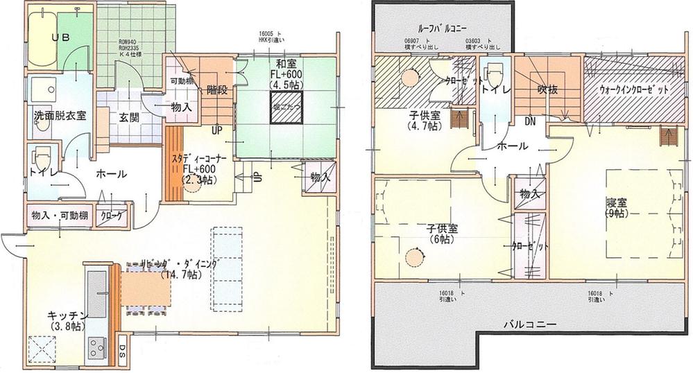 Floor plan. 26,800,000 yen, 4LDK, Land area 225.56 sq m , Building area 111.37 sq m