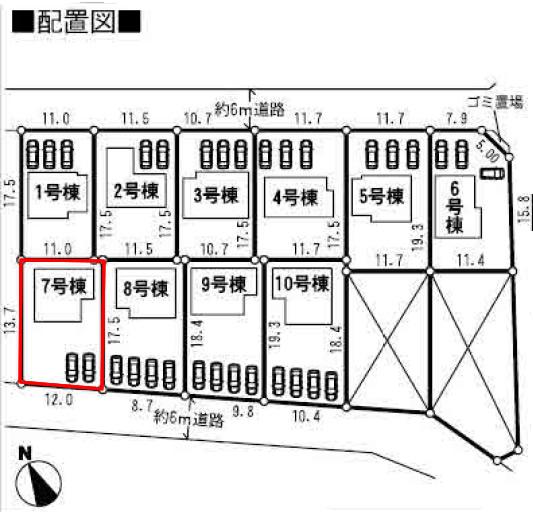 Compartment figure. 17.8 million yen, 4LDK, Land area 206.86 sq m , Building area 97.2 sq m