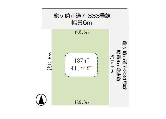 Compartment figure. Land price 6.63 million yen, Land area 137 sq m