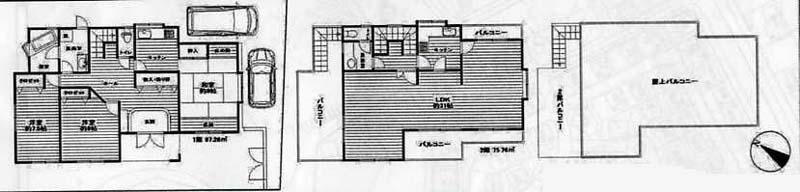 Floor plan. 20.8 million yen, 3LDK, Land area 209.16 sq m , Building area 173.02 sq m