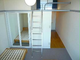 Living and room. Closet with a full-length mirror is also equipped with. 