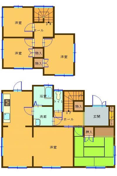Floor plan. 17.8 million yen, 3LDK, Land area 227.11 sq m , Building area 92.74 sq m