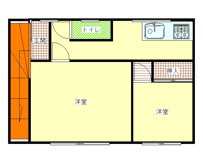 Floor plan. 9.5 million yen, 5DK, Land area 257 sq m , Building area 105.98 sq m