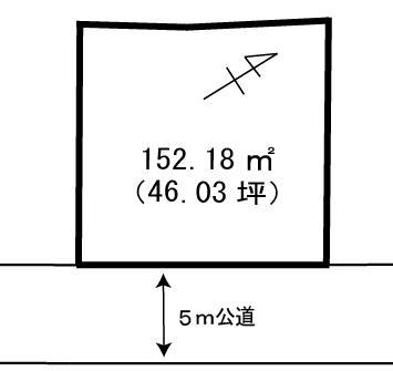 Compartment figure. Land price 9.7 million yen, Land area 152.18 sq m