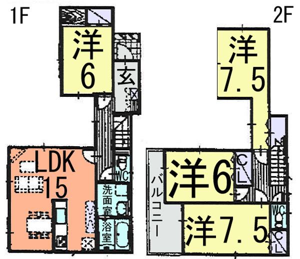 Floor plan. JR Joban Line "Fujishiro Station" around
