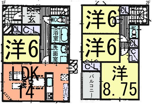Floor plan. JR Joban Line "Fujishiro Station" around